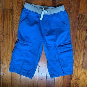 Mini Boden Boys Blue Cargo Bermuda, Size 14